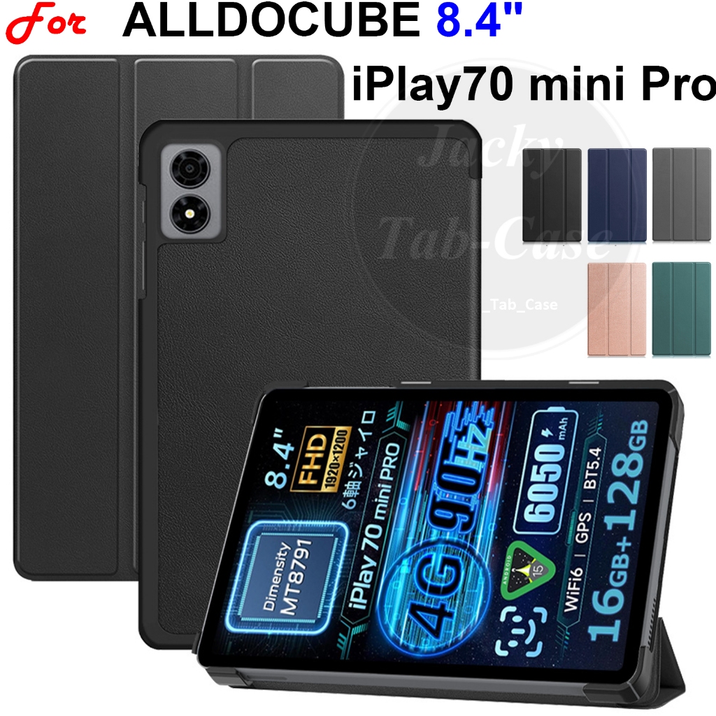 สําหรับ ALLDOCUBE iPlay 70 mini Pro 8.4 "Tri-fold Stand Case ฝาครอบแม่เหล็กสําหรับ iPlay70 mini Pro 