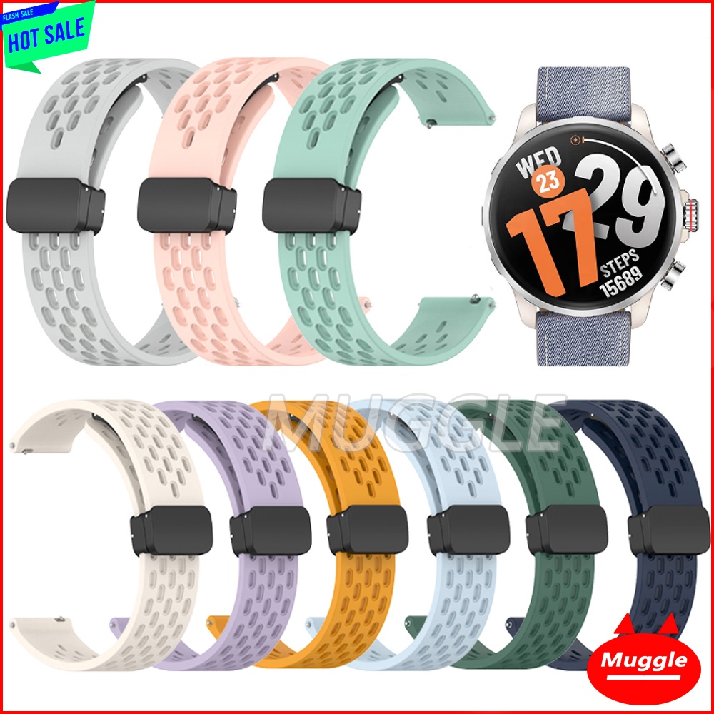 สาย Kieslect KR3 Kieslect Elite2 Elite 2 AI Watch สายซิลิโคนสายนาฬิกาซิลิโคน Magnetic breathable Kie