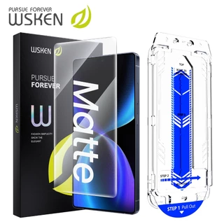 WSKEN ฟิล์มด้าน for Samsung S26Ultra ไม่มีขอบสีดำ ฟิล์มกระจก 1pcs ติดตั้งง่าย การจดจำลายนิ้วมือ สำหรับ S25Ultra S24Ultra กันกระแทก Matte ฟิล์ม เล่นเกมลื่น กันรอยนิ้วมือ