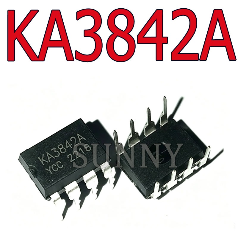 5 ~ 10PCS KA3842A Switching Power Controller UC3842 ยี่ห้อใหม่ DIP8 Power Management ชิป