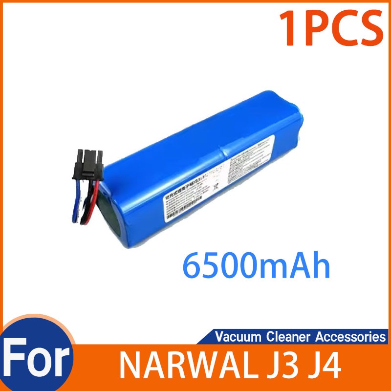 14.4V/14.8V 6500mAh สําหรับ Narwal J3 J4 YJCC012 YJCC015 เครื่องดูดฝุ่นหุ่นยนต์แบตเตอรี่ Li-ion แบบช