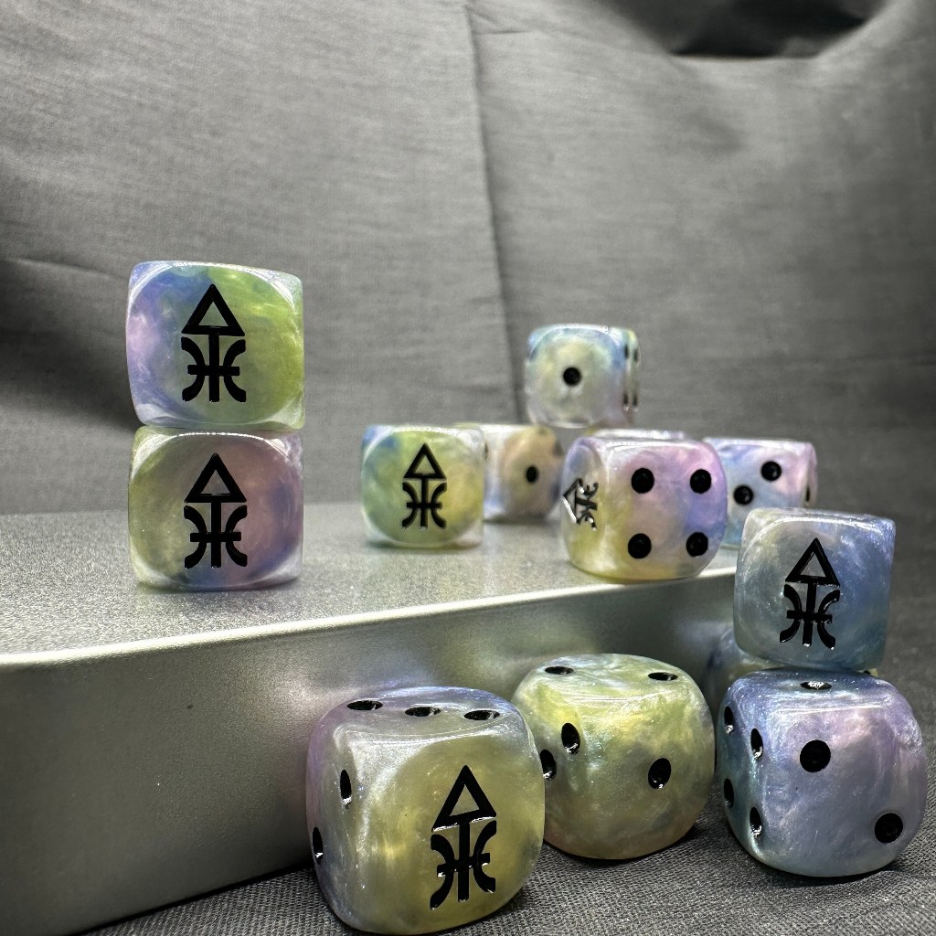 Warhammer 40k Color Aida Ling Clan Dice Warhammer ลูกเต๋า Warhammer Aida Ling Clan ลูกเต๋า