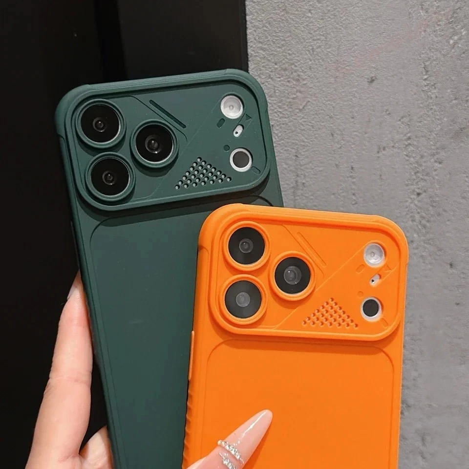 เคสซิลิโคนกันกระแทก Big Windows สำหรับ iPhone 11 12 13 14 15 16 17 Pro Max Plus thumbnail 6