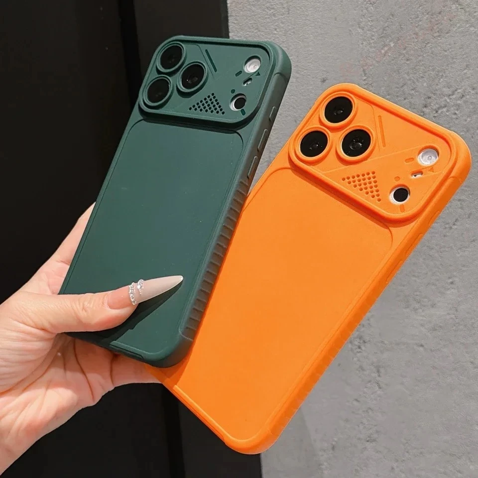 เคสซิลิโคนกันกระแทก Big Windows สำหรับ iPhone 11 12 13 14 15 16 17 Pro Max Plus thumbnail 7
