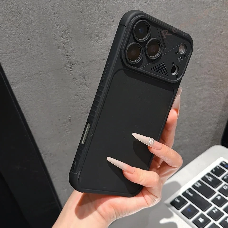 เคสซิลิโคนกันกระแทก Big Windows สำหรับ iPhone 11 12 13 14 15 16 17 Pro Max Plus thumbnail 8