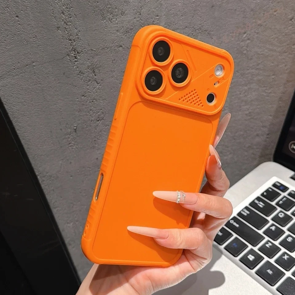 เคสซิลิโคนกันกระแทก Big Windows สำหรับ iPhone 11 12 13 14 15 16 17 Pro Max Plus thumbnail 9