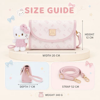 Beam Kitty กระเป๋าใบเล็กทรงสี่เหลี่ยมจัตุรัส ลายแมว ปิดด้วยแม่เหล็ก ปรับระดับสายสะพายได้ มาพร้อมพวงกุญแจน่ารัก