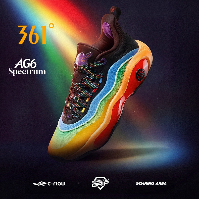 361 Degrees AG6 Men's Professional Basketball Shoes รองเท้าบาสเก็ตบอลสำหรับผู้ชาย 572611102