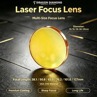 Dragon Diamond USA เลนส์โฟกัส Laser Focus Lens CVD ZnSe DIA.12 15 18 19.05 20 FL 38.1 50.8 63.5 76.2 101.6 127 มม.สําหรับ CO2 เลเซอร์แกะสลักเครื่องตัด
