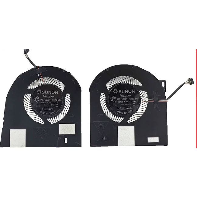 สําหรับ P74F Dell Precision 7530 M7530 7540 M7540 พัดลมระบายความร้อน 0PR6WV PR6WV