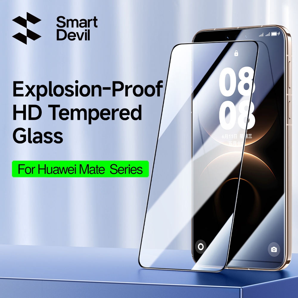 SmartDevil Full-หน้าจอป้องกันการระเบิดHDกระจกนิรภัยสําหรับHuawei Mate 80 Pro Max/80 Pro/80/70 Strong Anti-Fingerprintความเป็นส่วนตัวป้องกันBlue LightReduction