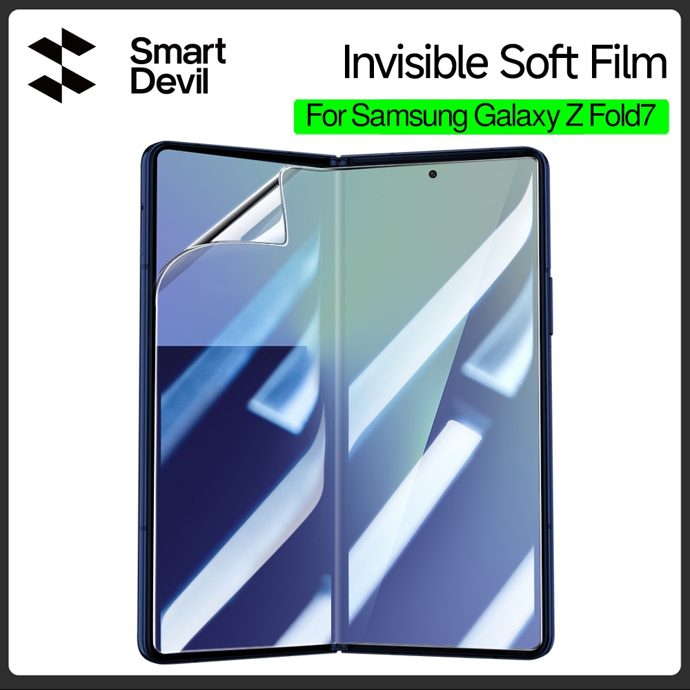 SmartDevil HD ที่มองไม่เห็นฟิล์มนุ่มสําหรับ Samsung Galaxy Z Fold7 ไม่มีรอยต่อ Scratch-Resistant Self-Healing Bubble-ฟรี