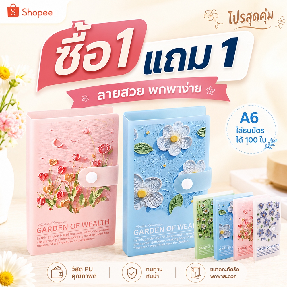 สมุดออมเงิน ใส่ได้ 100 แผ่น สมุดโน๊ตสมุดบัญชี ท้าทายออมเงิน Savings Book บันทึกการออม ใส่ 10000บาทได้ 12 สี