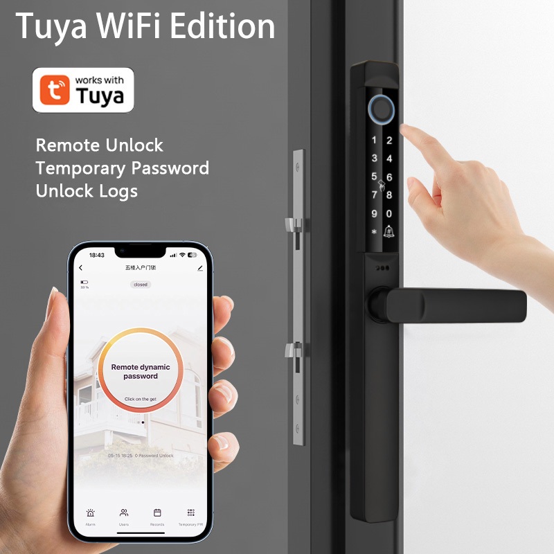 XSDTS กันน้ํากันฝุ่น Tuya Digital door lock Wifi Remote รูปที่ 5