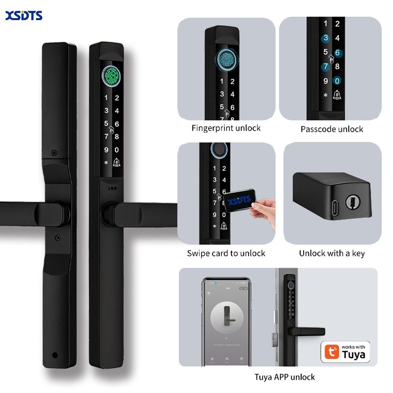 XSDTS กันน้ํากันฝุ่น Tuya Digital door lock Wifi Remote รูปที่ 4