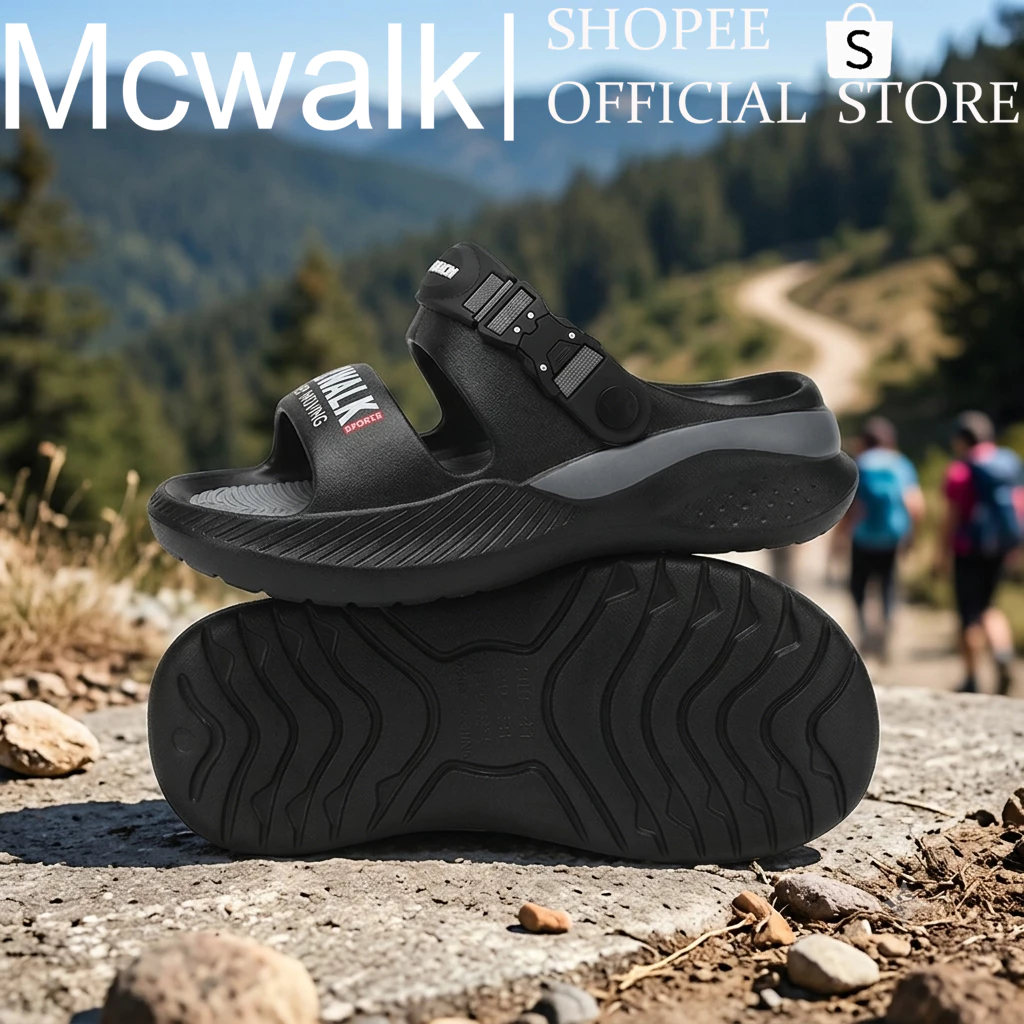 Mcwalk EVA รองเท้าเดินป่า ลุยน้ำ แคมป์ปิ้ง กันลื่น ท่องเที่ยว เดินเขา ไซส์ใหญ่ ระบายอากาศ หัวโต เดินสบาย ไซส์ MC2490-1 36-45