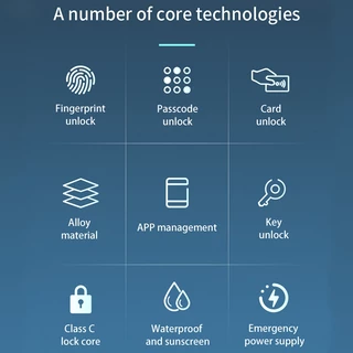 XSDTS กันน้ํากันฝุ่น Tuya Digital door lock Wifi Remote APP ลายนิ้วมือประตูบานเลื่อนสมาร์ทล็อค RFID รหัสคีย์ Anti-Scratches อลูมิเนียมดิจิตอลประตูล็อค