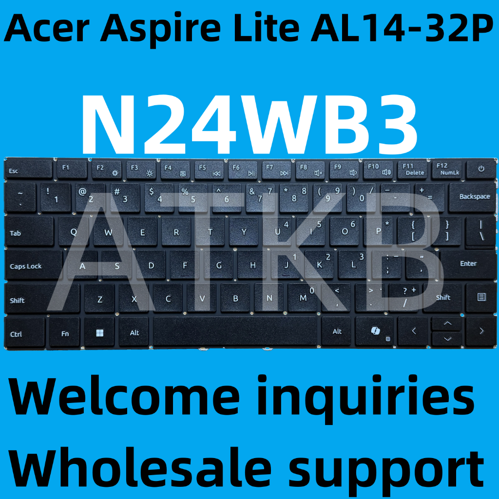 US Acer Aspire Lite 14 AL14-32P N24WB3 แป้นพิมพ์แล็ปท็อป AL14-32P-37PL AL14 32P A14 L32