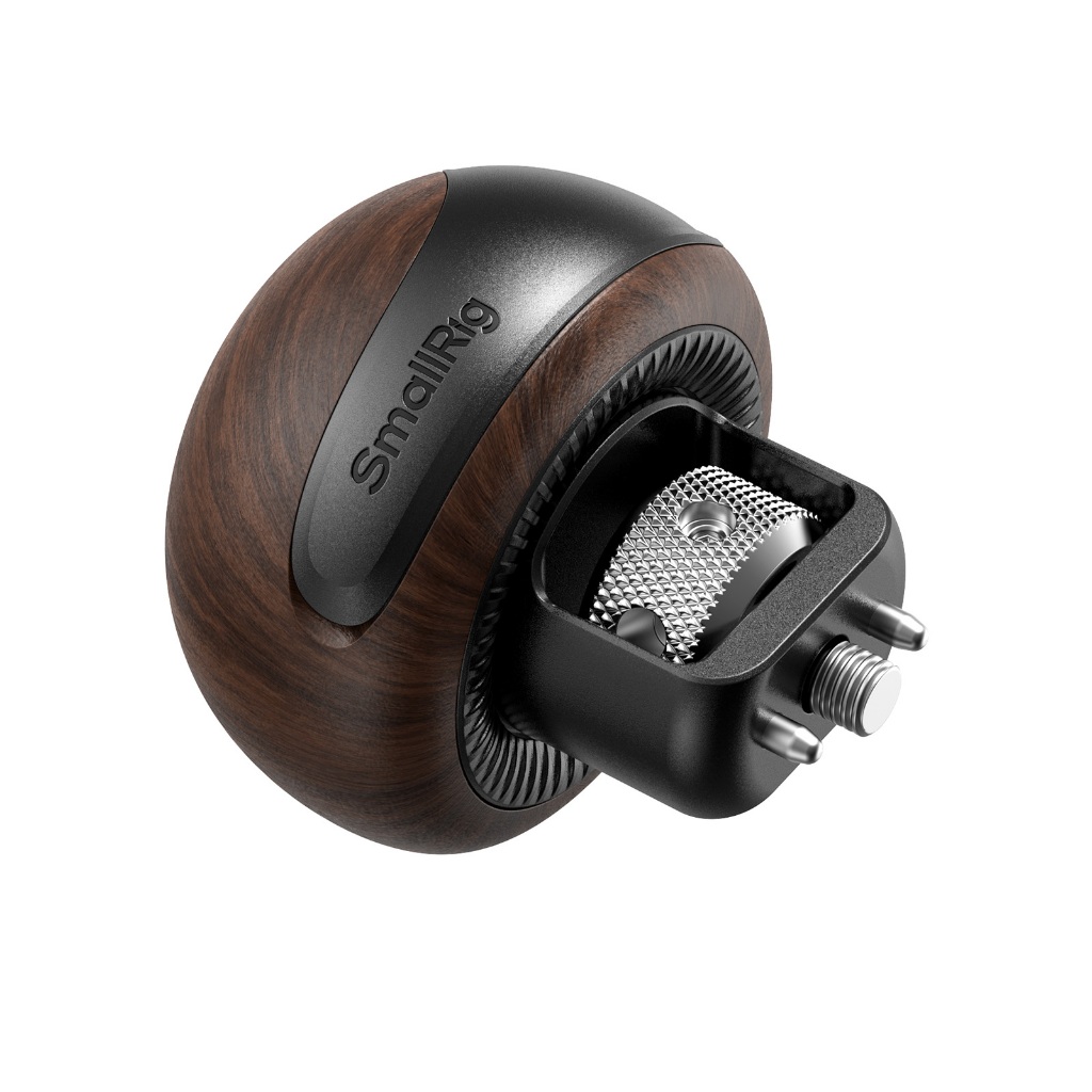 SmallRig Camera mini Wooden Side Handle (5926 -1/4-20 Locating Screw, 5927 -ราง NATO แบบปลดเร็ว, 6047 -H11 Quick Release Interface)