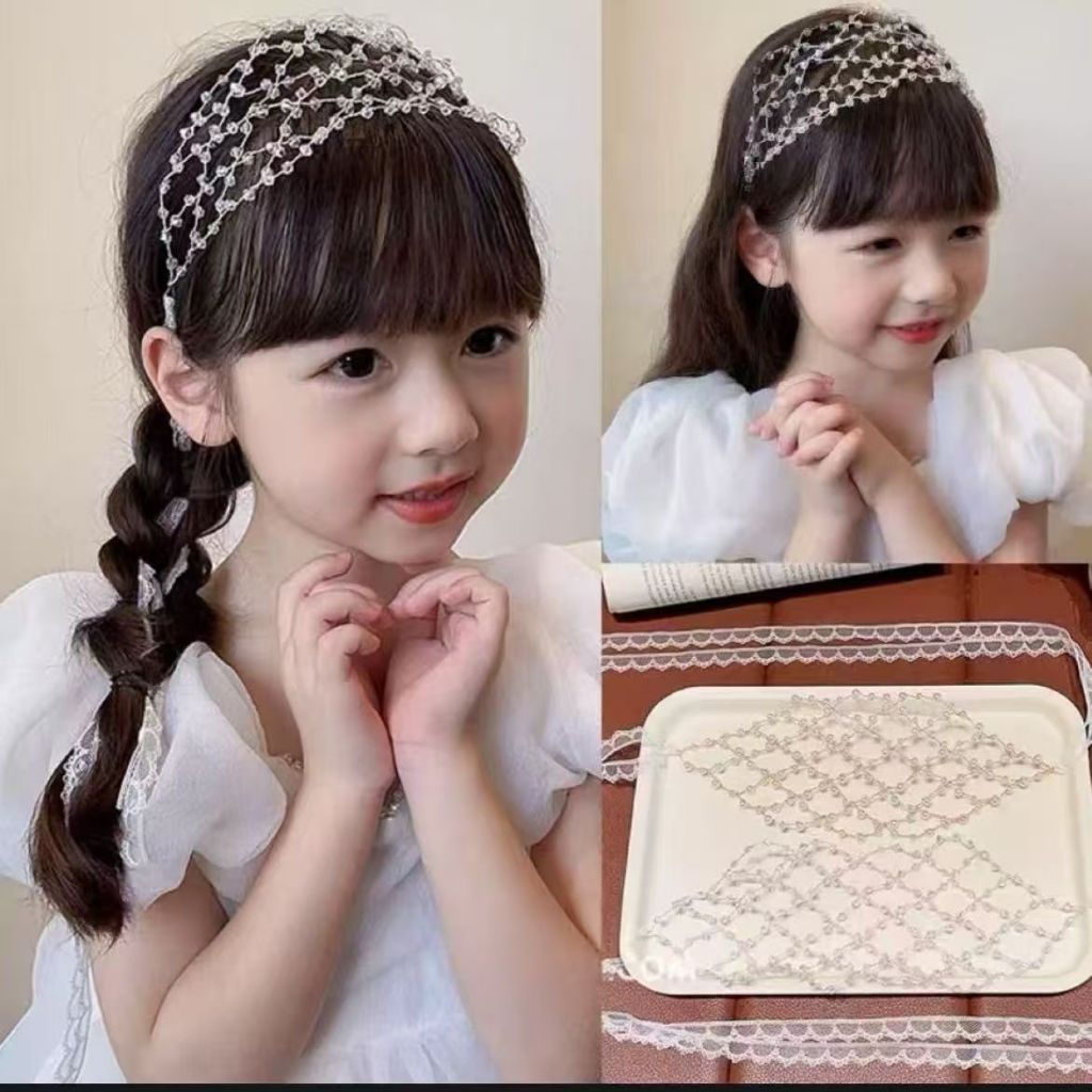 ที่คาดผมผ้ากอซย้อนยุคสําหรับเด็กผู้หญิงรูปถ่ายที่คาดผมที่เข้ากันทั้งหมด