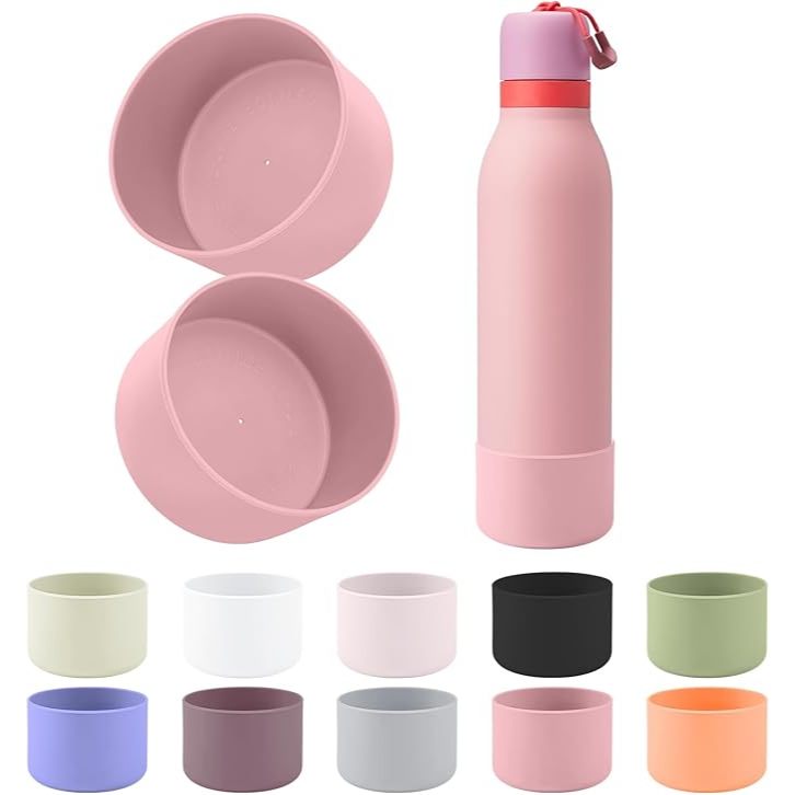รองเท้าบูทซิลิโคน เข้ากันได้กับขวด Owala Twist 24oz, ปลอกป้องกันกันลื่น AntiSlip Bottom Protective