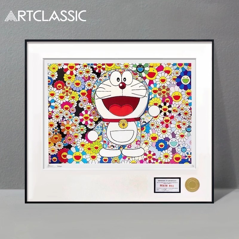 Death NYC พิมพ์ Takashi Murakami Takashi Murakami Doraemon ยอดนิยม Doraemon Takashi Murakami ภาพวาดศ