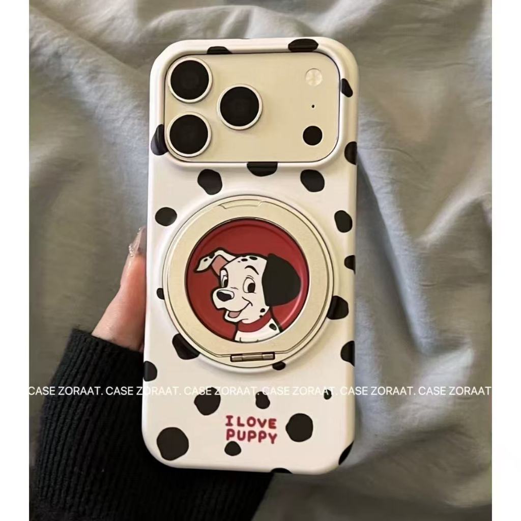 น่ารักดัลเมเชี่ยนเหมาะสําหรับ แอปเปิล 17 เคสโทรศัพท์ ไอโฟน16/15มือโปร สร้างสรรค์ 14 ฟิล์ม 13 รูขนาดใหญ่ 12