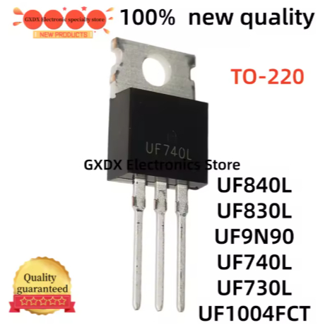 5PCS 100% ใหม่ UF730L UF840L UF830L TO220 UF1004FCT UF9N90 UF740L TO-220 ทรานซิสเตอร์ในสต็อก