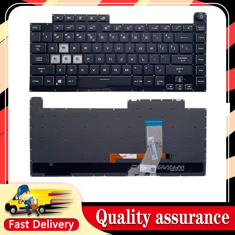แป้นพิมพ์แล็ปท็อปใหม่สําหรับ ASUS G531 GL531 G512 G512L G531/GT G532 GT S5D แป้นพิมพ์โน้ตบุ๊คเจ็ดสีพ