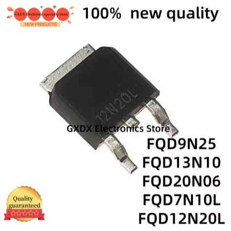5PCS Original FQD20N06 FQD7N10L FQD9N25 FQD13N10 FQD12N20L 9N25 13N10 20N06 7N10L 12N20L FQD7N20N20N