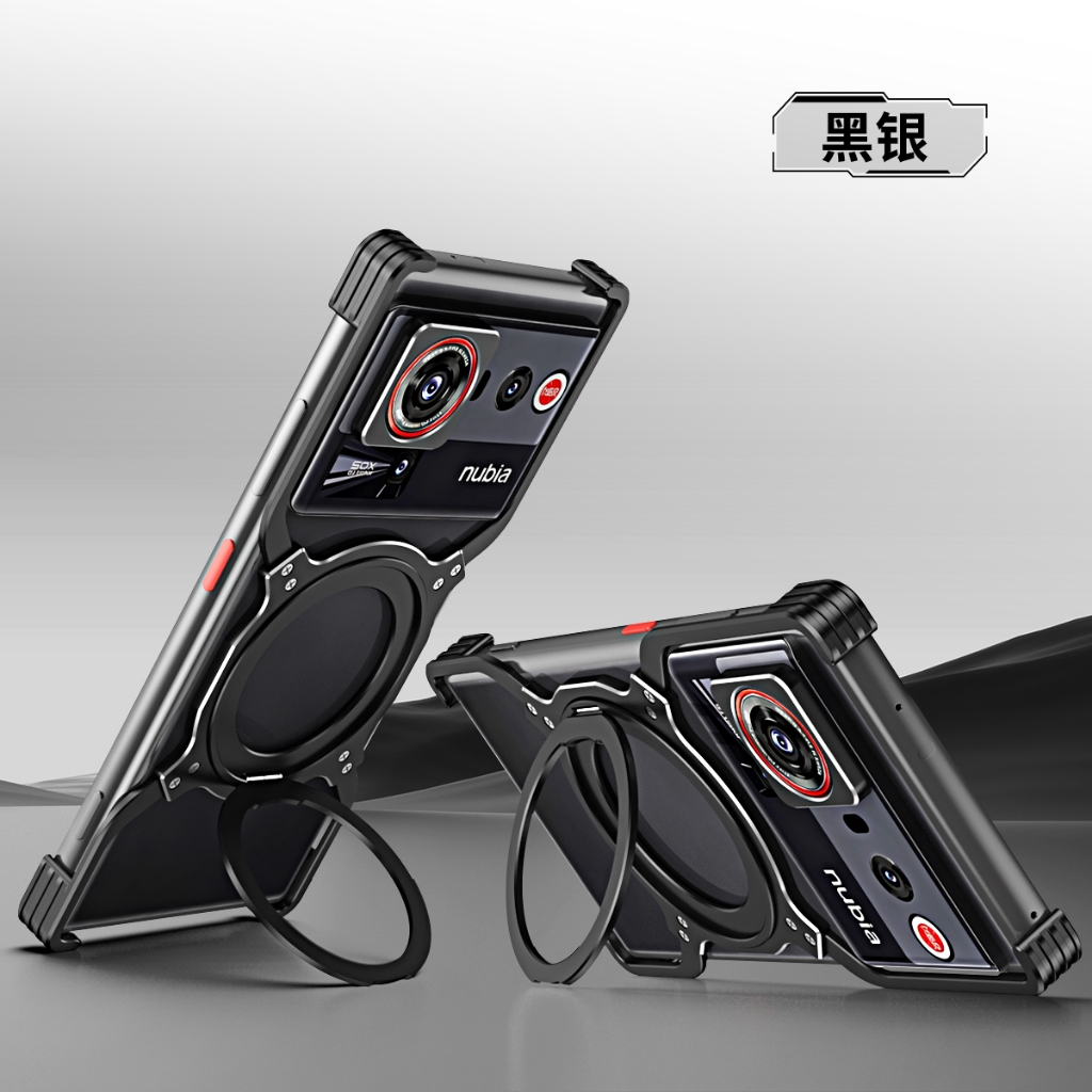 สําหรับ Nubia Z80 Z70 Z70S Z60 Ultra Metal Case สีแดง Redmagic 11 10 10S 9 9S 8 8S Pro + Air ฝาครอบช