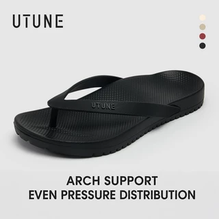 UTUNE รองเท้าแตะคีบผู้ชาย เสริมอุ้งเท้า EVA กันลื่น พื้นนุ่มลดแรงกระแทก รองรับเท้าแบน ลดความเมื่อยล้า รองแตะชายหาด ลำลอง