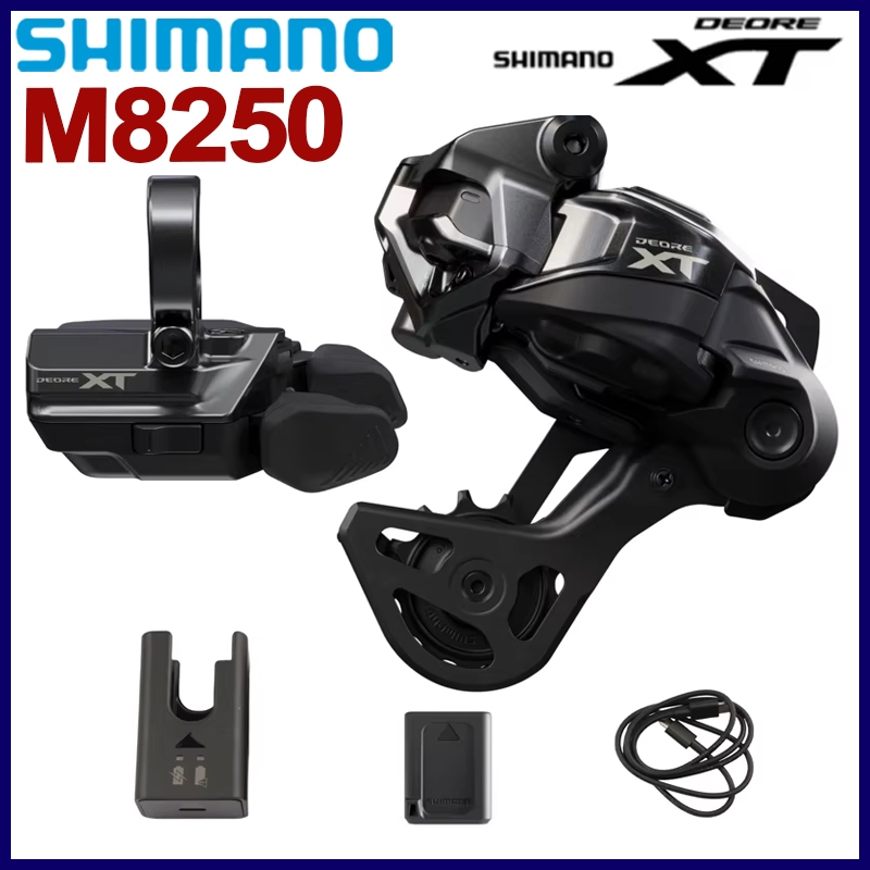 Shimano Deore XT Di2 M8250 12 ความเร็ว SW RD-M8250 SGS GS ไร้สายระบบเปลี่ยนอิเล็กทรอนิกส์จักรยานเสือ