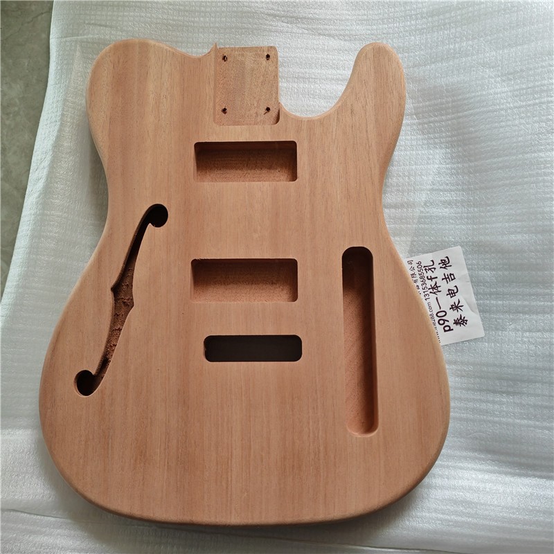 ไม่มีสี F Hole Single Wave 6 Strings TL กีตาร์ไฟฟ้า,ทั้ง Mahogany Body P90 รถกระบะ HG860