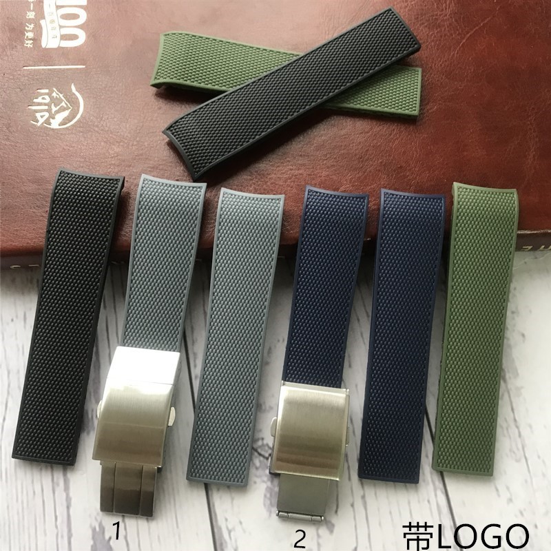 ทดแทน Longines Longines Longines Longines L3.742/644 กีฬาดําน้ํายางซิลิโคนสายนาฬิกาสร้อยข้อมือผู้ชาย