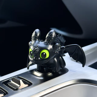 Cool Glowing Toothless พวงกุญแจ Creative Toothless ตุ๊กตา Moving Wings กระเป๋านักเรียนจี้ตลกตาเรืองแสง Night Fury