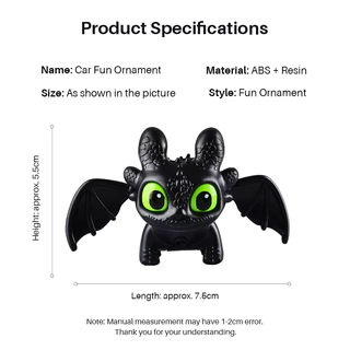 Cool Glowing Toothless พวงกุญแจ Creative Toothless ตุ๊กตา Moving Wings กระเป๋านักเรียนจี้ตลกตาเรืองแสง Night Fury