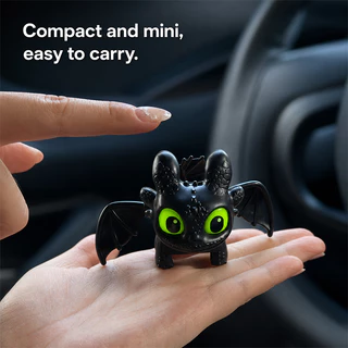 Cool Glowing Toothless พวงกุญแจ Creative Toothless ตุ๊กตา Moving Wings กระเป๋านักเรียนจี้ตลกตาเรืองแสง Night Fury