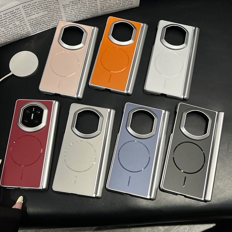 ปลอกสําหรับ Honor Magic V6 V5 V3 Vs3 Huawei Mate X7 X6 X5 X3 หรูหราแม่เหล็ก Matte Hard PC กันกระแทกฝ