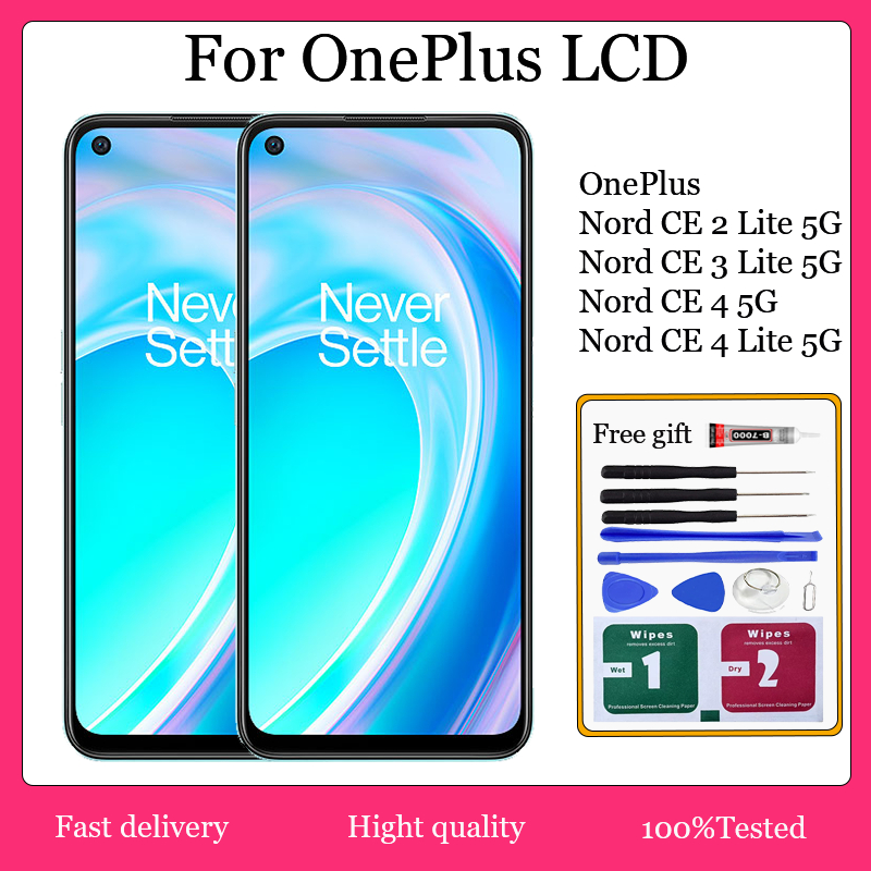 Original สําหรับ Oneplus Nord CE 2 Lite 5G CE 3 Lite 5G CE 4 5G CE 4 Lite 5G จอแสดงผล LCD หน้าจอสัมผ