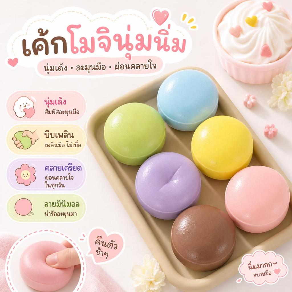 ของเล่นบีบสกุชชี่ สกุชชี่ รูปขนมปัง แบบนิ่ม บีบได้