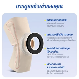 แผ่นรองแบรนด์ญี่ปุ่นแบบบาง 0.6 มม. พยุงเข่า อาการสั่นไหว แก้ปวดเข่าหรือป้องกันกิจกรรมประจําวัน สนับเข่า อุปกรณ์กันกระแทกปะเก็นซับท