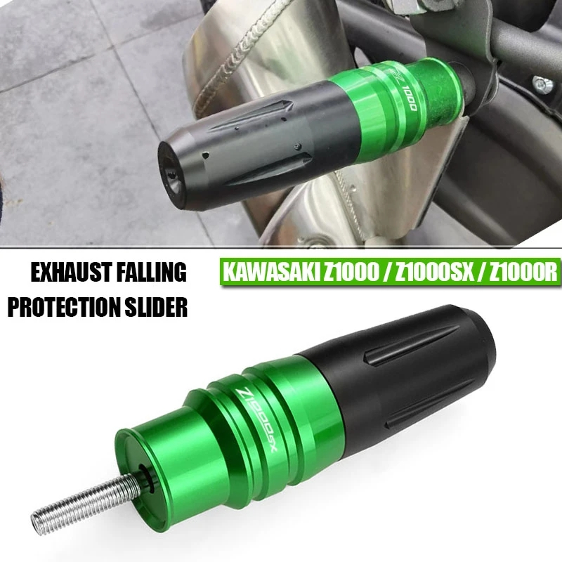 สําหรับ KAWASAKI Z1000 Z1000R รถจักรยานยนต์ท่อไอเสียท่อ Slider กรอบ Crash Pads Protector