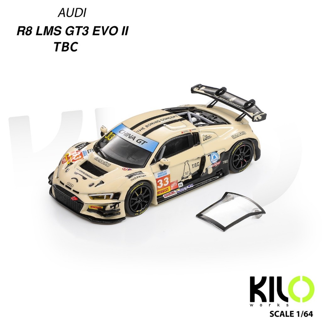 KILO Works 1:64 2024 Audi RS3 LMS TCR TBC Diecast Scale Model Car