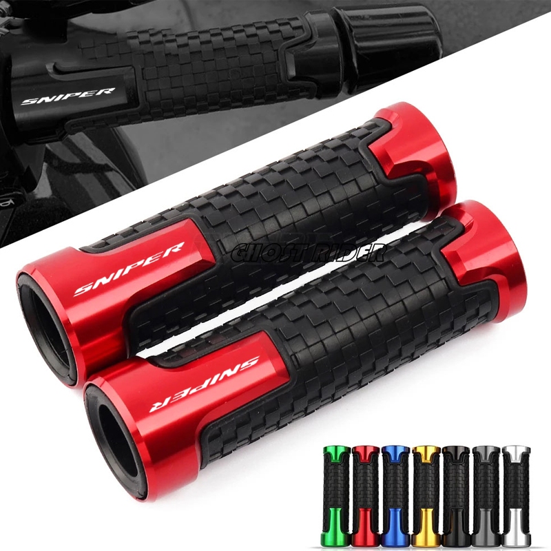 Sniper 150 155 Handlebar Grips รถจักรยานยนต์คาร์บอนไฟเบอร์รูปแบบยางเจล Handle Grip อุปกรณ์เสริม 7/8 