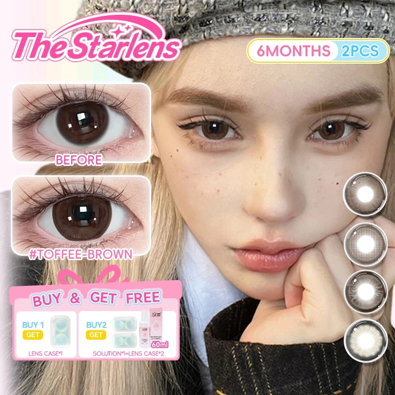 Starlens คอนแทคเลนส์ 1 คู่ Soft Eyes Wearing Makeup Lens DIA14.2mm 6 เดือน บิ๊กอาย contact lens