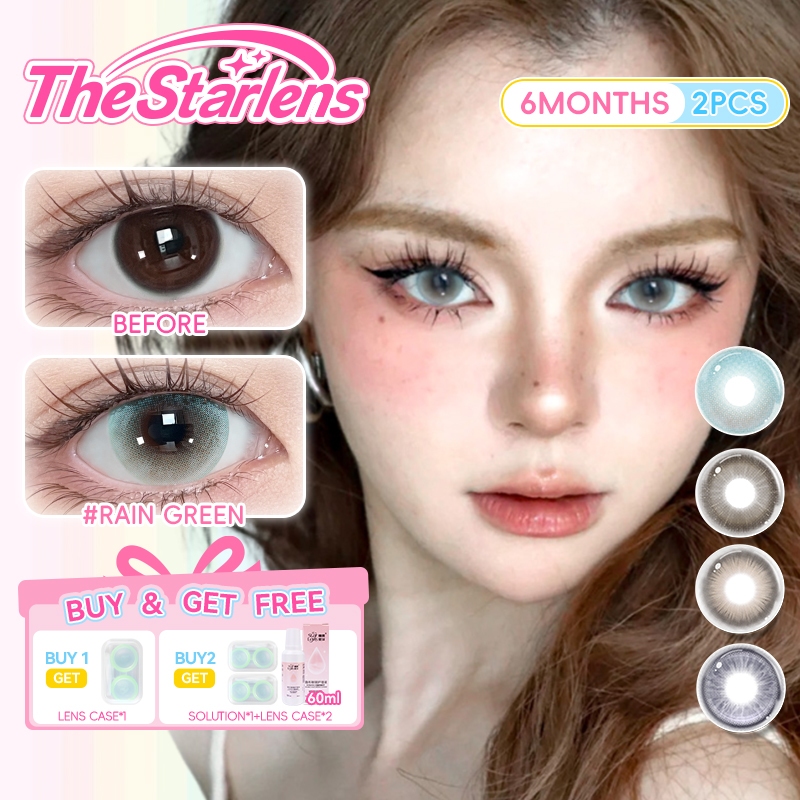 Starlens คอนแทคเลนส์ 1 คู่ lens DIA14.2-14.5 มม.เกรด(0-8.0) คอนแทคเลนส์ 6 เดือน บิ๊กอาย คอนแทคเลนส์ 1 คู่