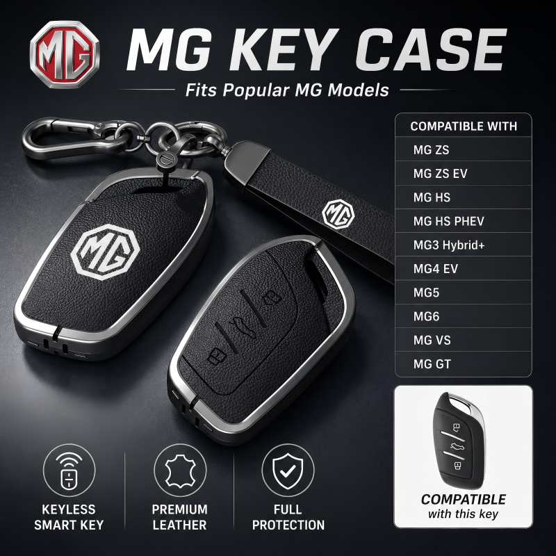MG สังกะสีอัลลอยด์กุญแจรถสําหรับ MG ZS HS MG3 Hybrid + MG4 MG5 MG6 MG VS ZS EV MG GT Keyless Remote Key Protector