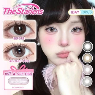 Starlens คอนแทคเลนส์ คอนแทคเลนส์รายวัน 10 ชิ้น /5 คู่ Guard Pink Contact Lens บิ๊กอาย คอนแทค Grade0.0-8.0 DIA14.2mm