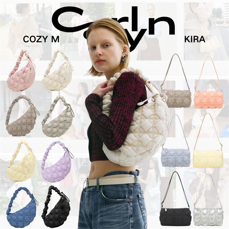 Carlyn กระเป๋า 100%ของแท้ Carlyn Cozy M Bag กระเป๋าแบรนด์เกาหลี Carlyn Kira หลากหลายสีให้เลือก